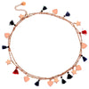 Collana Essential con nappine e charms rose gold - Stelle e Cuori -Beloved_gioielli