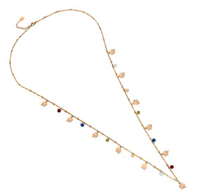 Collana Essential da donna lunga o doppio giro - Rose gold Quadrifogli -Beloved_gioielli