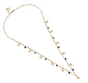 Collana Essential da donna lunga o doppio giro - Rose gold Quadrifogli -Beloved_gioielli