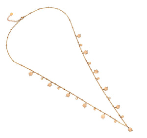 Collana Essential da donna lunga o doppio giro - Rose gold Quadrifogli -Beloved_gioielli
