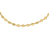 Collana in acciaio con catena lavorata colore Gold -Beloved_gioielli