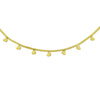 Collana in acciaio con catena Piattina colore gold - Cuori -Beloved_gioielli