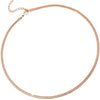 Collana in acciaio con catena Piattina Rose gold - Scegli la larghezza all'interno -Beloved_gioielli