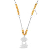 Collana in acciaio con pendente Cane e Osso - Silver e Gold -Beloved_gioielli