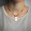 Collana in acciaio con pendente Cane e Osso - Silver e Rose gold -Beloved_gioielli