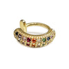 Earcuff a cerchio in lega anallergica gold con cristalli -Beloved_gioielli