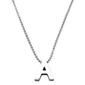 Girocollo in acciaio con iniziale in 3D - Tutte le lettere dell'alfabeto disponibili all'interno -Beloved_gioielli