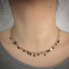 Girocollo stretto 3 file Rose gold con cristalli e Cuori -Beloved_gioielli
