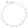 Girocollo stretto donna con 11 Mezzelune e Stelle pendenti Silver -Beloved_gioielli
