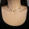 Girocollo stretto donna con 11 Quadrifogli pendenti Rose gold -Beloved_gioielli
