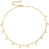 Girocollo stretto donna con 11 Stelle pendenti Rose gold -Beloved_gioielli