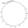 Girocollo stretto donna con 11 Stelline pendenti Silver -Beloved_gioielli