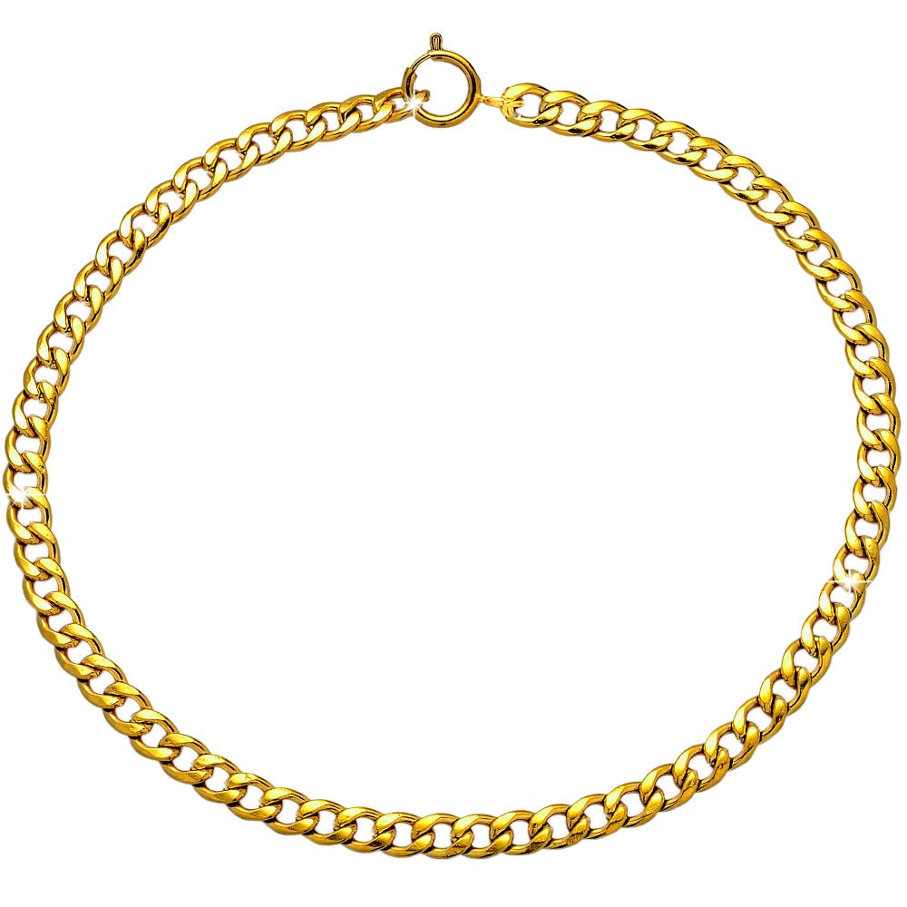 Girocollo stretto in acciaio con catena groumette Gold -Beloved_gioielli
