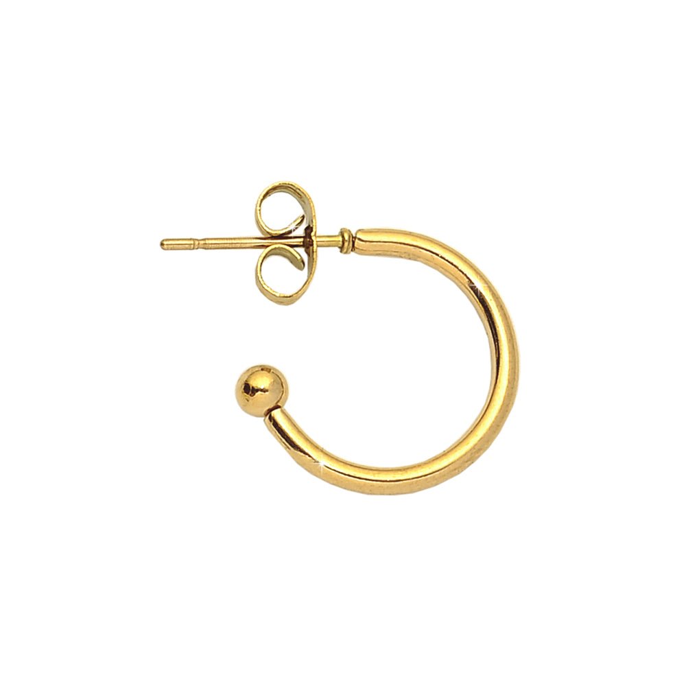 Mono orecchino componibile e personalizzabile - base e lettere Gold -Beloved_gioielli