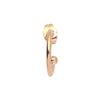 Mono orecchino componibile e personalizzabile - base e lettere Rose gold -Beloved_gioielli