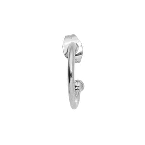 Mono orecchino componibile e personalizzabile - base e lettere Silver -Beloved_gioielli