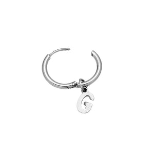 Mono orecchino con lettera in acciaio inossidabile -Beloved_gioielli