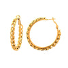 Orecchini a cerchio groumette - 3 misure disponibili - Gold -Beloved_gioielli
