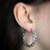 Orecchini a cerchio groumette - 3 misure disponibili - Silver -Beloved_gioielli