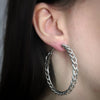 Orecchini a cerchio groumette - 3 misure disponibili - Silver -Beloved_gioielli
