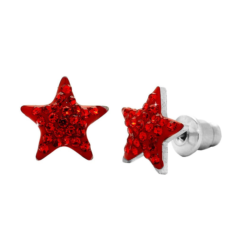 S'Agapõ Orecchini Donna, Orecchini a Lobo in Acciaio e Cristalli con Simbolo Stella | Collezione Click - SCK45 S'Agapõ Orecchini Donna, Orecchini a Lobo in Acciaio e Cristalli con Simbolo Stella | Collezione Click - SCK45