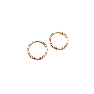 Orecchini componibili a Cerchio in acciaio colore Rose gold - Scegli i dettagli all'interno -Beloved_gioielli