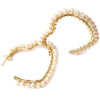 Orecchini in acciaio colore gold con cristalli naturali - Cuore cristalli Crema -Beloved_gioielli