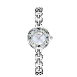 Orologio donna Diamond Pearl in acciaio e cristalli - Bianco -Beloved_gioielli