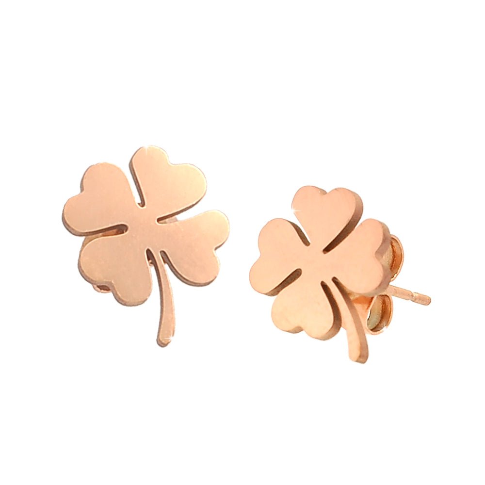Orecchini a cerchio in acciaio con cristalli - Misura XL Rose gold Orecchini a cerchio in acciaio con cristalli - Misura XL Rose gold