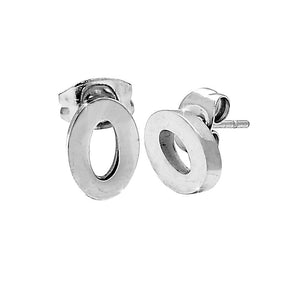 Mono orecchino in oro Bianco 18k con lettera F in diamanti | GV Mono orecchino in oro Bianco 18k con lettera F in diamanti | GV
